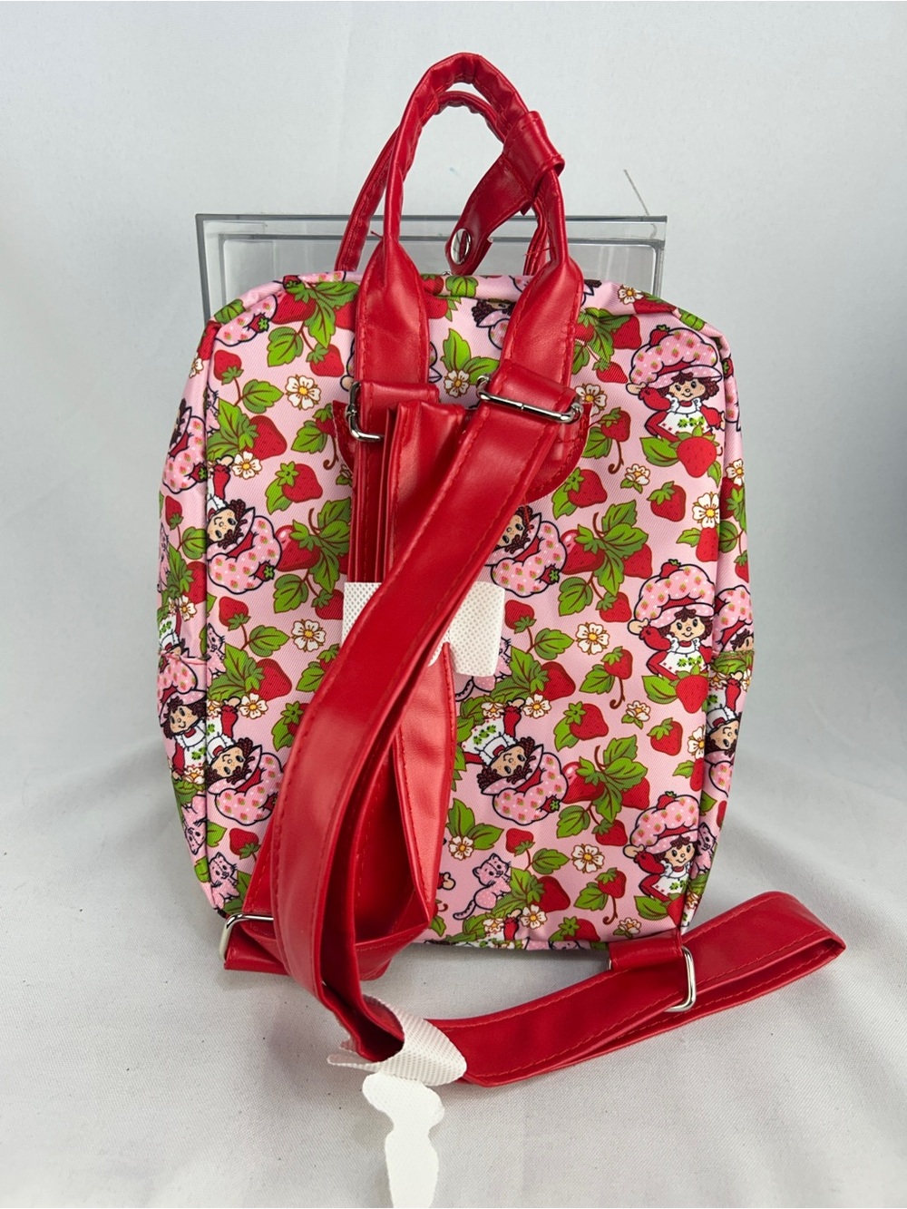Strawberry Shortcake Kids' Pink & Red Strawberry Print Backpack - Picture 2 of 3
